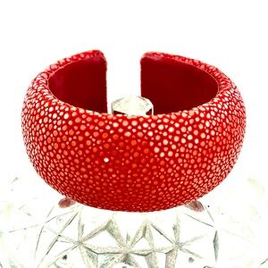 Stingray Leather Cuff Bracelet